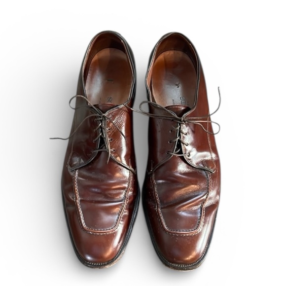 Allen Edmonds Bond Street Leather Oxford Shoes Brown